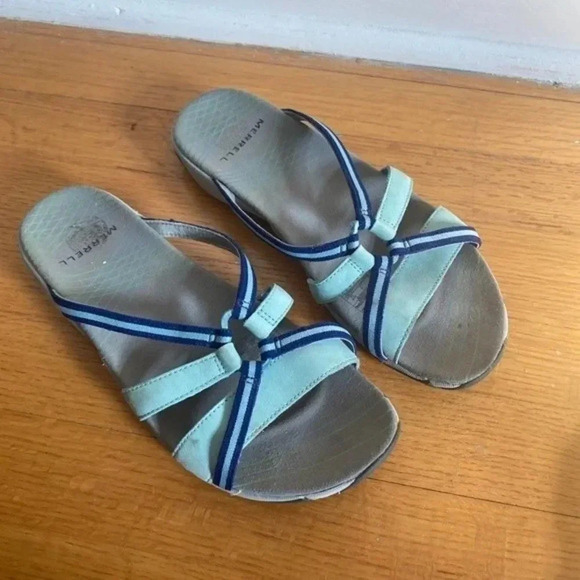 Merrell Blue Slip on Sandals - Picture 3 of 11